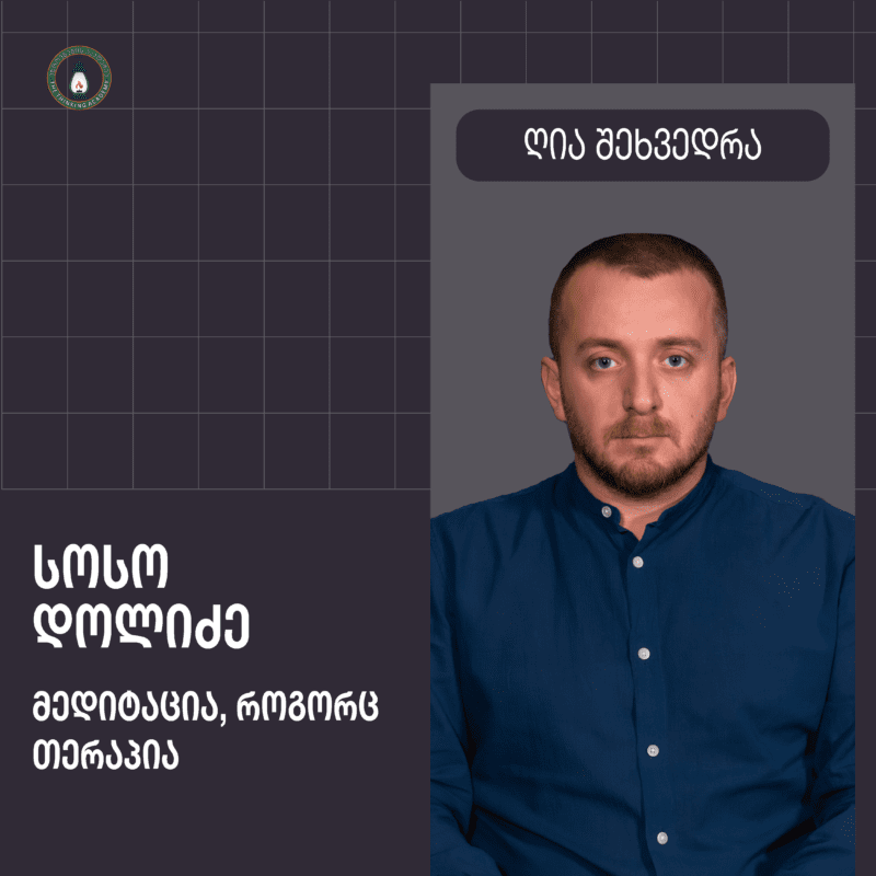 სოსო დოლიძე, მედიტაცია თერაპია